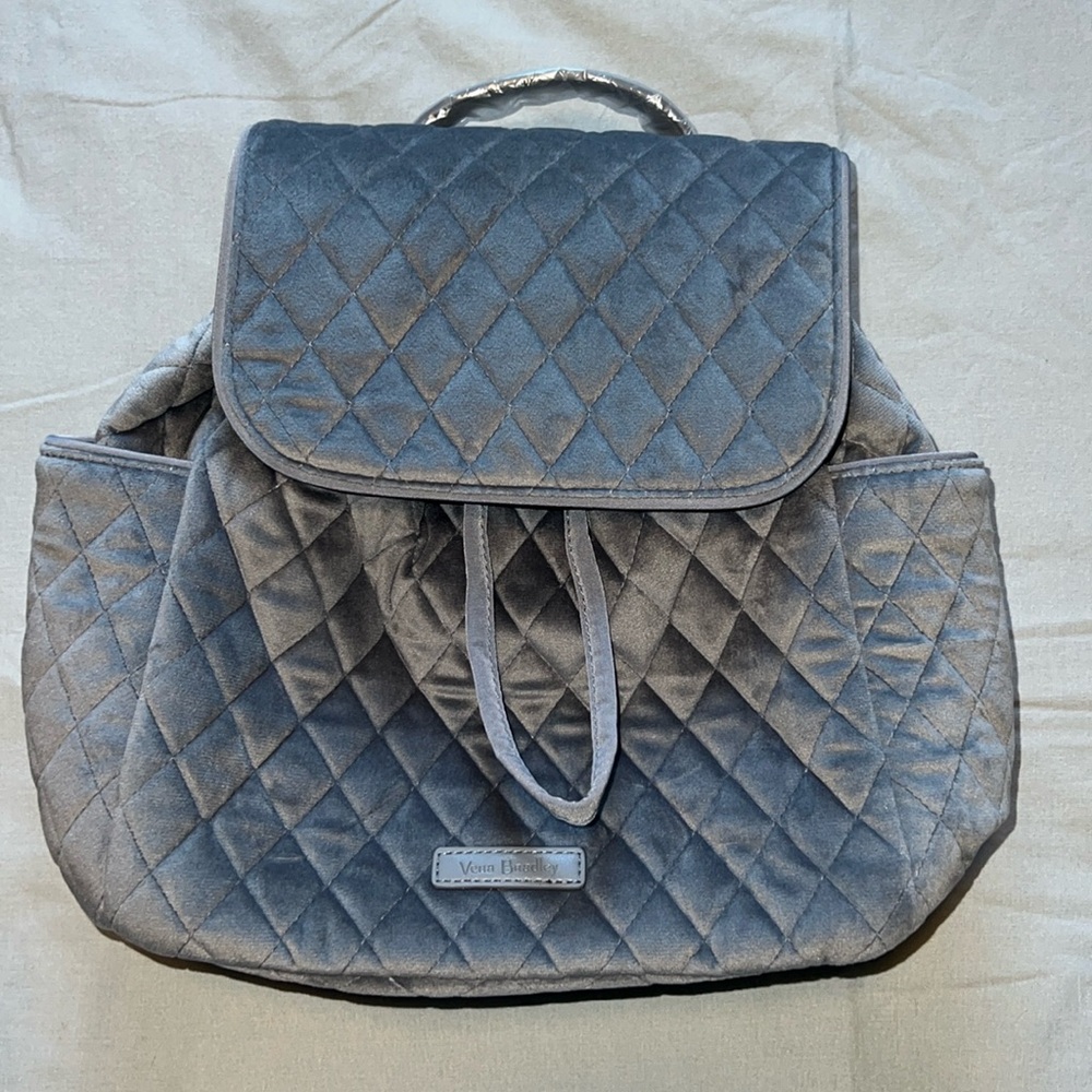 Vera Bradley Backpack in Carbon Gray Velvet